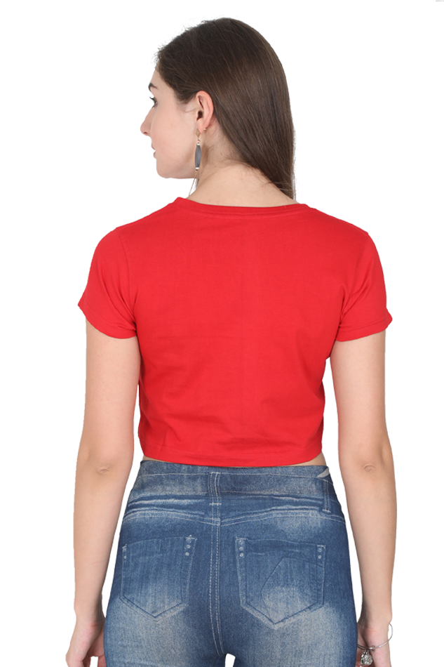 TrendzyKart I live I Study Digital Print Women Crop Top