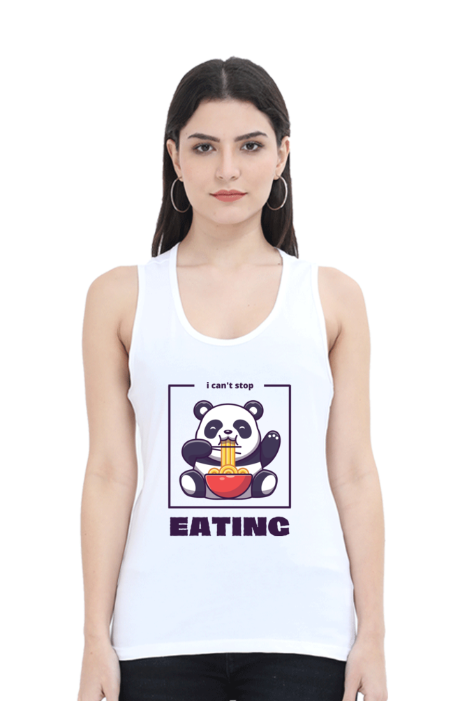 TrendzyKart Panda - I can't Stop Printed Women Tank Top