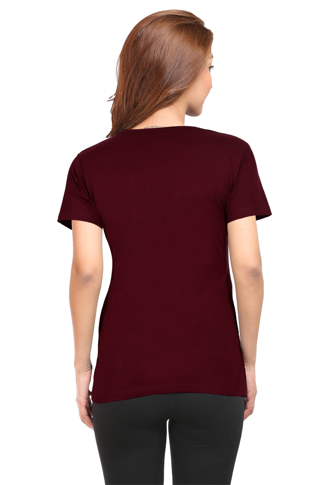 TrendzyKart Positive Thinking Digital Print Women Half Sleeve T-Shirt