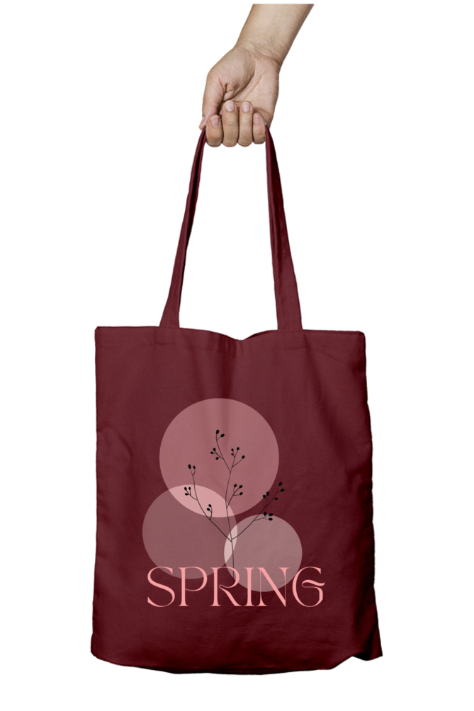 TrendzyKart Spring Print Unisex Zipper Tote Bag