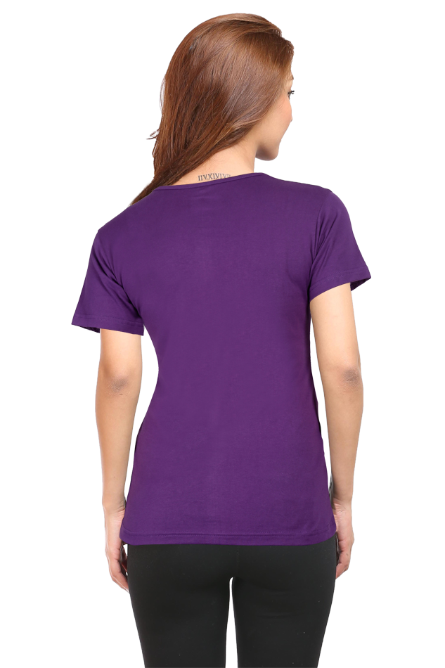 TrendzyKart Girl Face Digital Print Women Half Sleeve T-Shirt