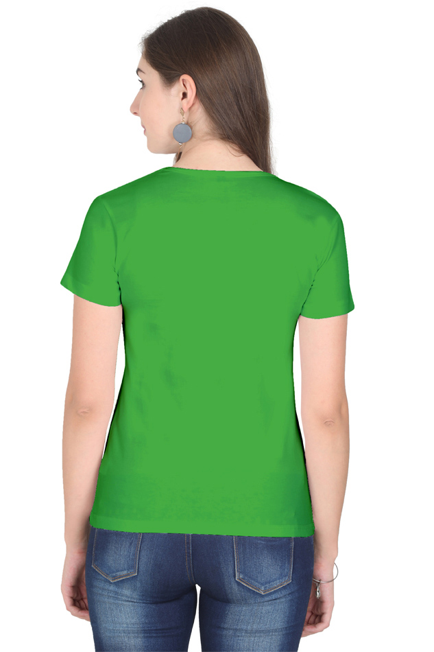 TrendzyKart Girl Face Digital Print Women Half Sleeve T-Shirt