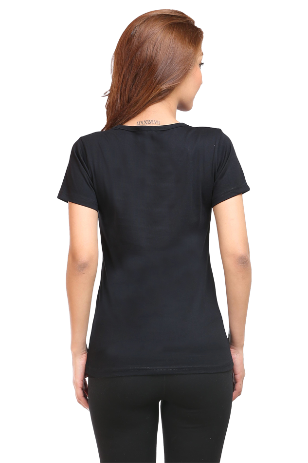 TrendzyKart Positive Thinking Digital Print Women Half Sleeve T-Shirt