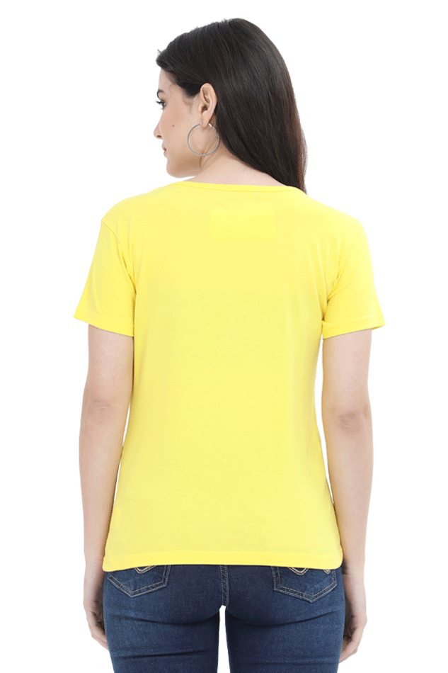 TrendzyKart Girl Face Digital Print Women Half Sleeve T-Shirt