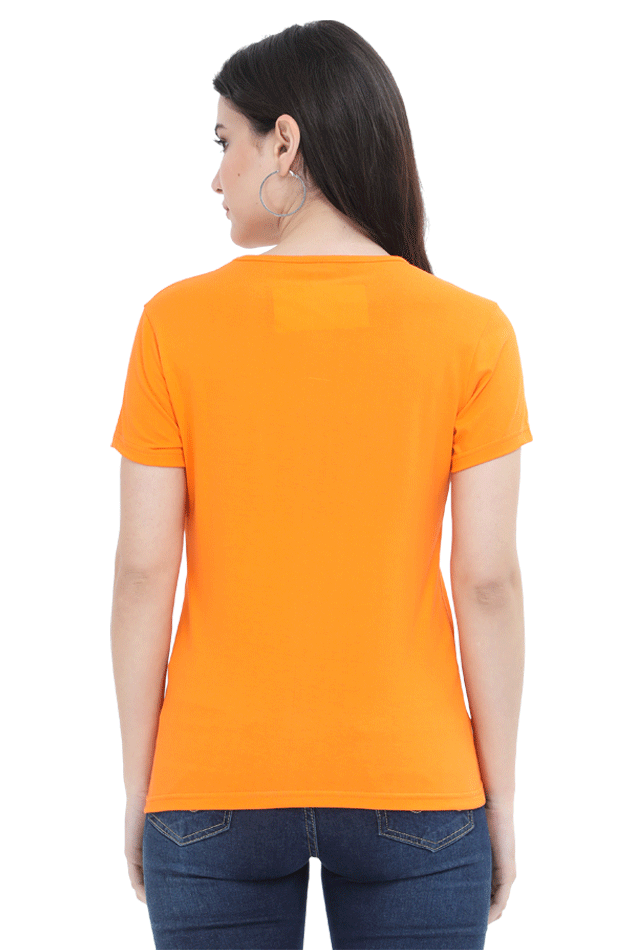 TrendzyKart Girl Face Digital Print Women Half Sleeve T-Shirt