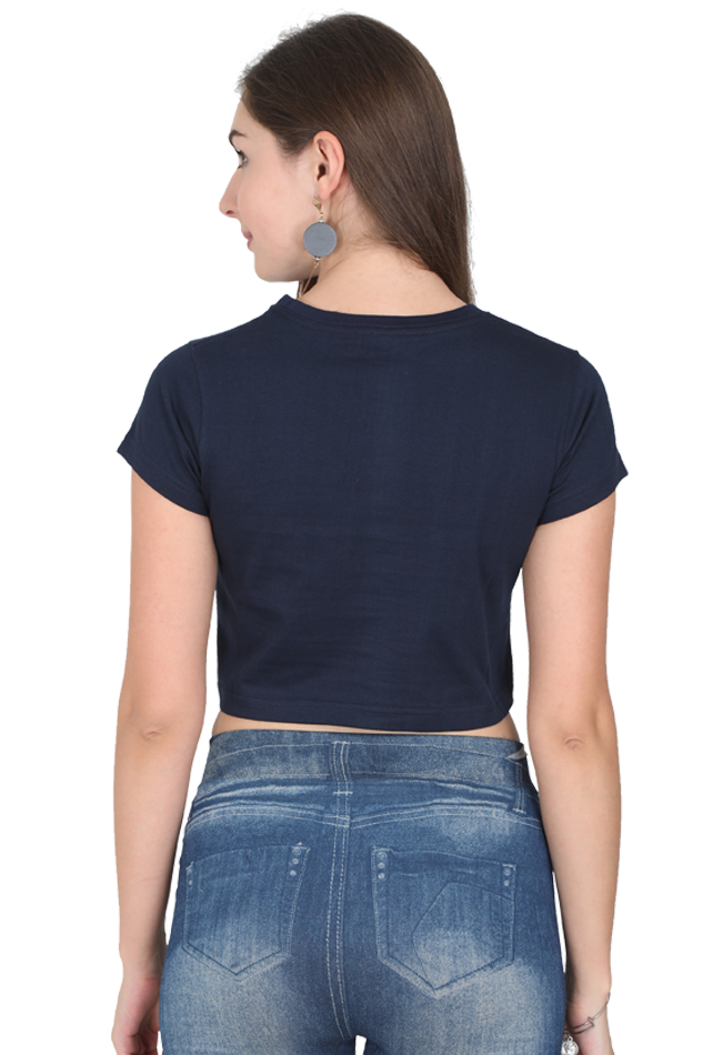 TrendzyKart Born To Be Free Digital Print Women Crop Top