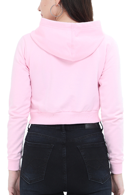 TrendzyKart About Journey Digital Print Women Crop Hoodies