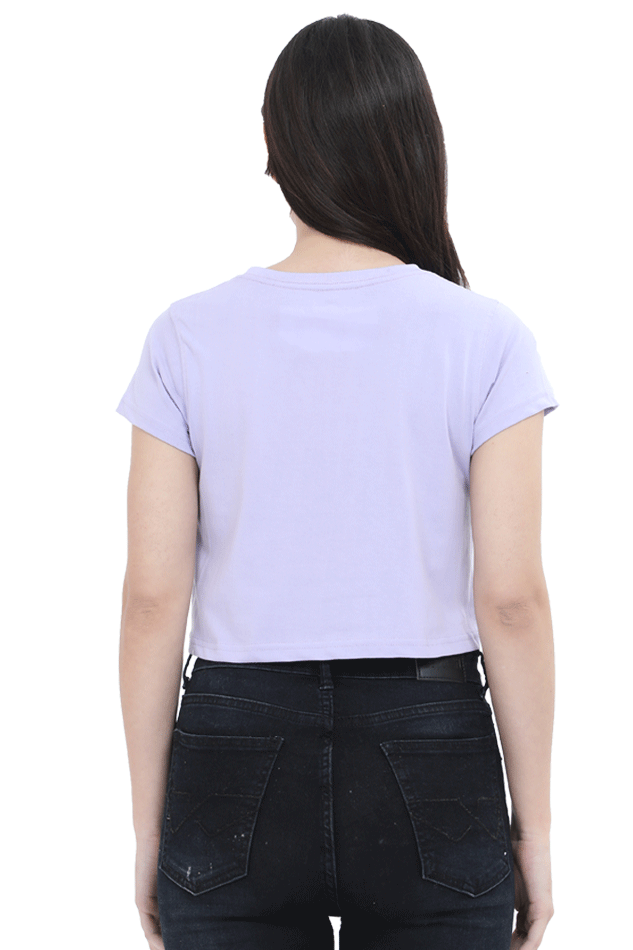 TrendzyKart I live I Study Digital Print Women Crop Top