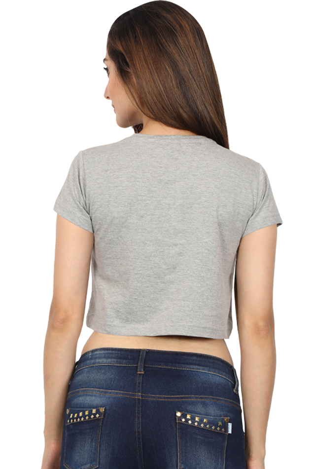 TrendzyKart I live I Study Digital Print Women Crop Top