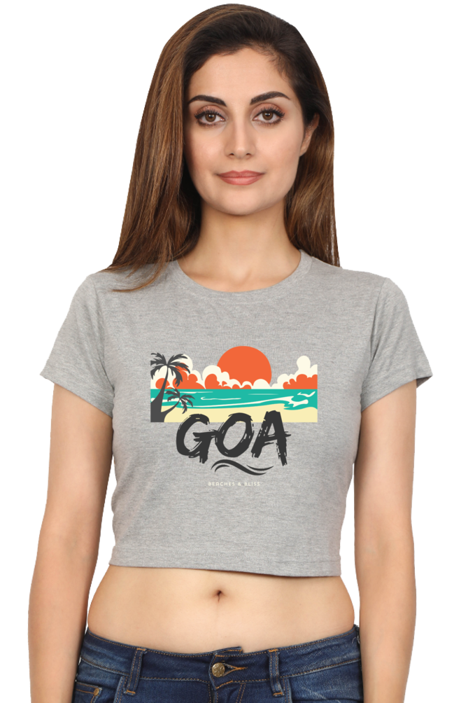 TrendzyKart Goa Digital Print Women Crop Top