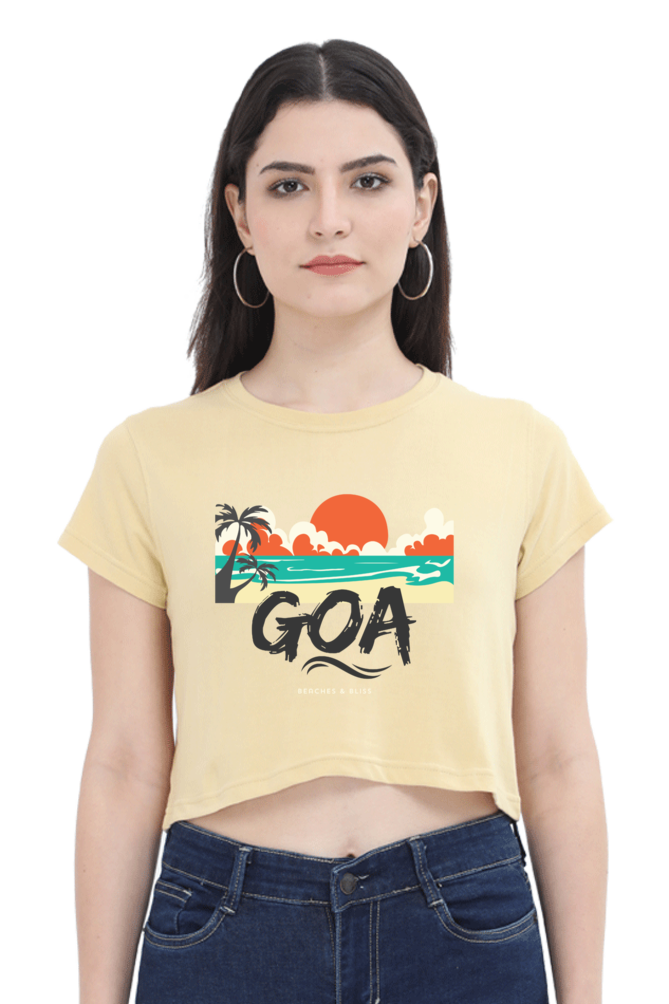 TrendzyKart Goa Digital Print Women Crop Top